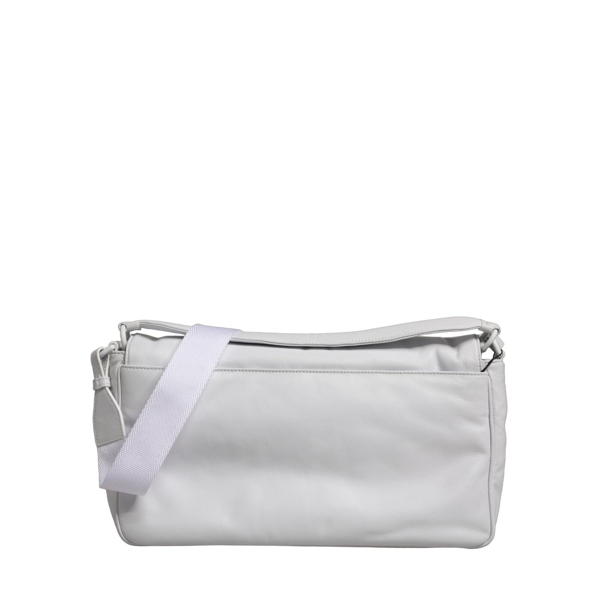 Dolce & Gabbana White Logo Plaque Crossbody Shoulder Borse Women Bag