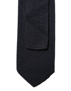 Dolce & Gabbana Dark Blue Solid 100% Silk Adjustable Men Necktie Tie