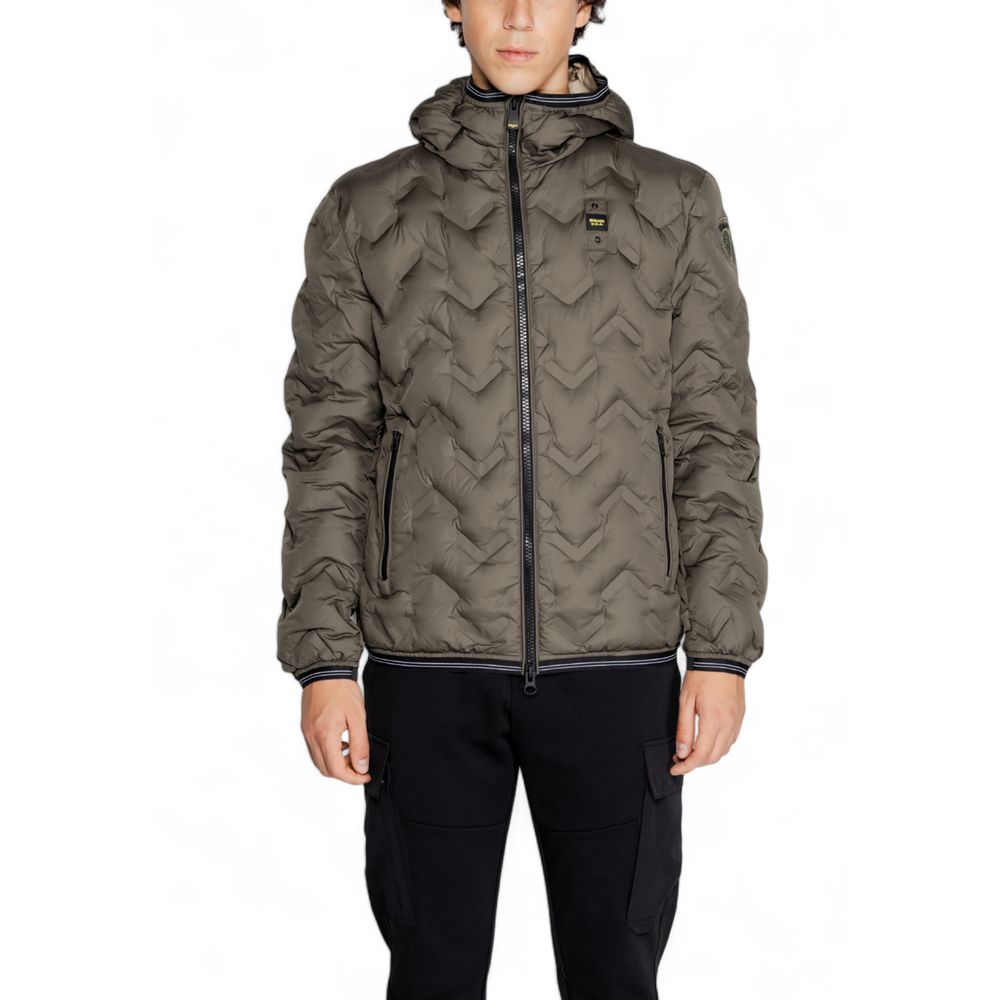 Blauer Bicolor Polyethylene Full-Length Jacket Blauer