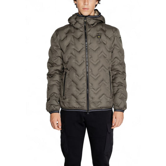 Blauer Bicolor Polyethylene Full-Length Jacket Blauer