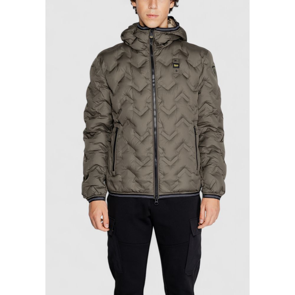 Blauer Bicolor Polyethylene Full-Length Jacket Blauer