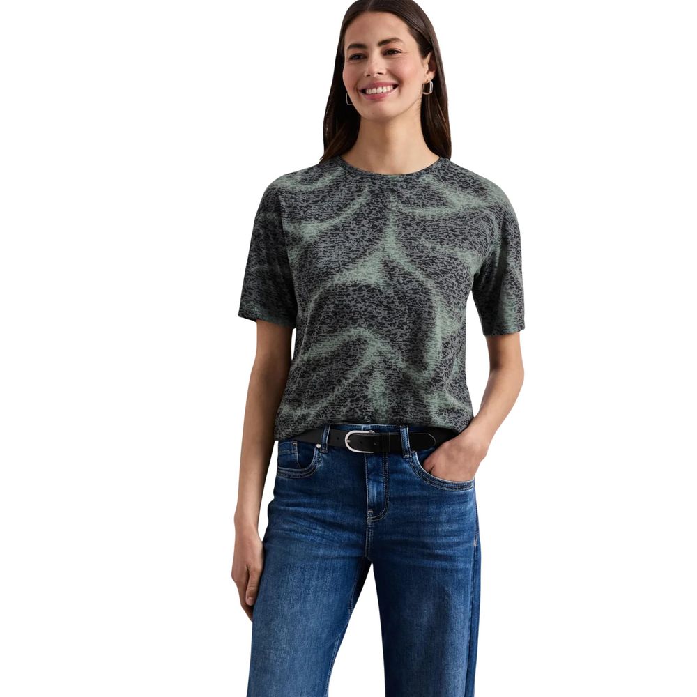 Street One Bicolor Polyester T-Shirt Street One