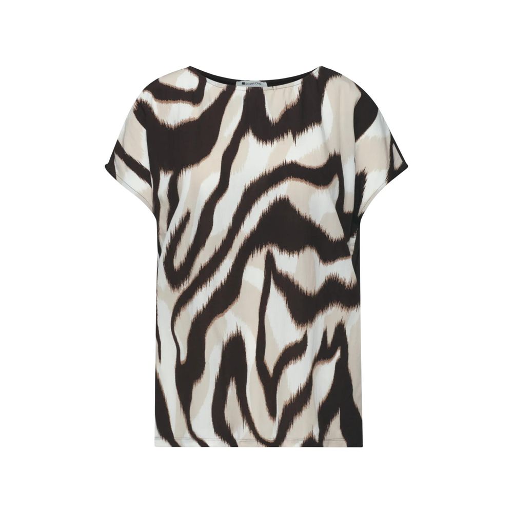 Street One Brown Viscose T-Shirt Street One