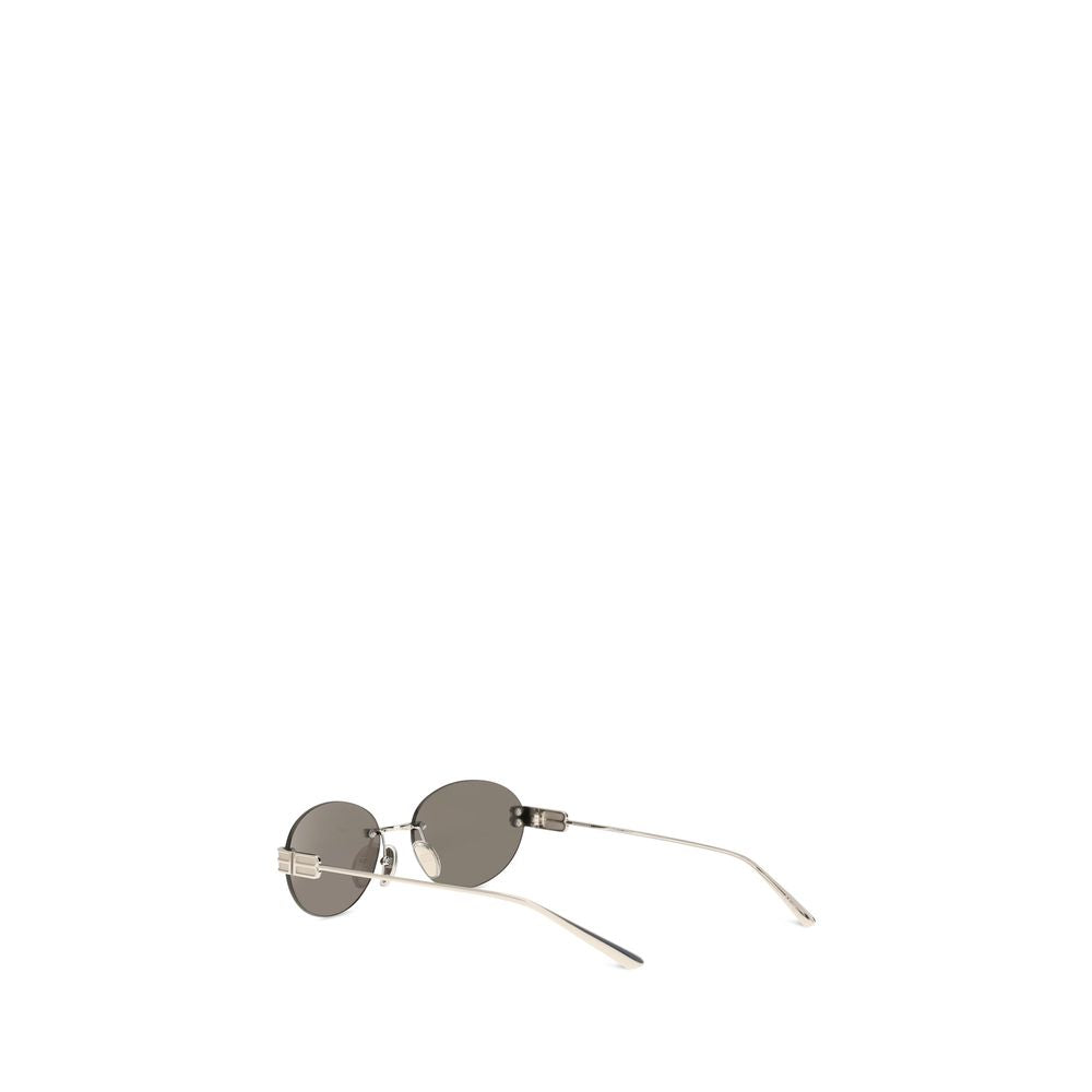 Balenciaga Silver Metal Sunglasses Balenciaga