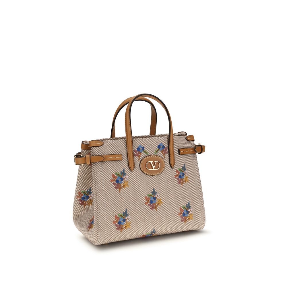 Valentino Garavani Beige Fabric Handbag Valentino Garavani