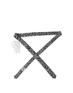 Dolce & Gabbana Black Trumpet Print Silk Adjustable Men Tied Necktie Tie - Eljoys Fashion 