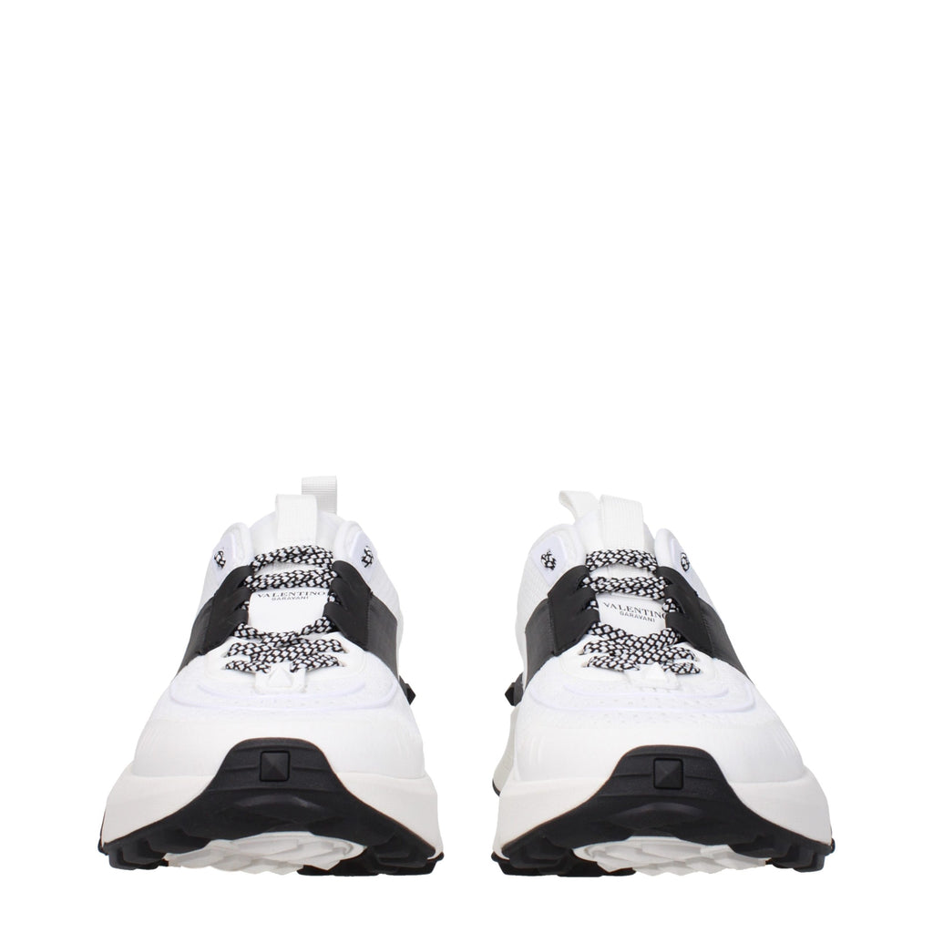 Valentino Garavani White Fabric Athletic Sneakers Valentino Garavani