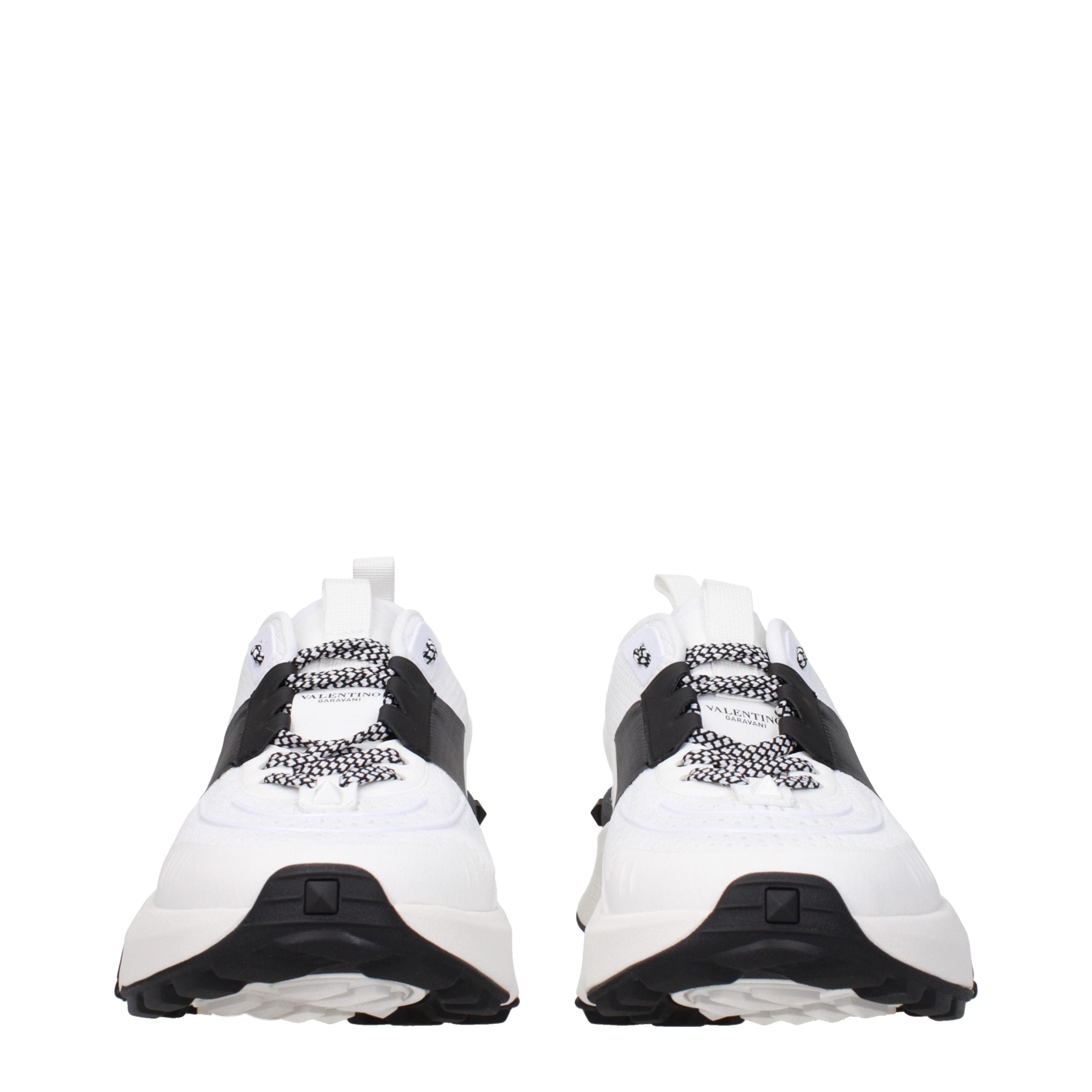 Valentino Garavani White Fabric Athletic Sneakers Valentino Garavani