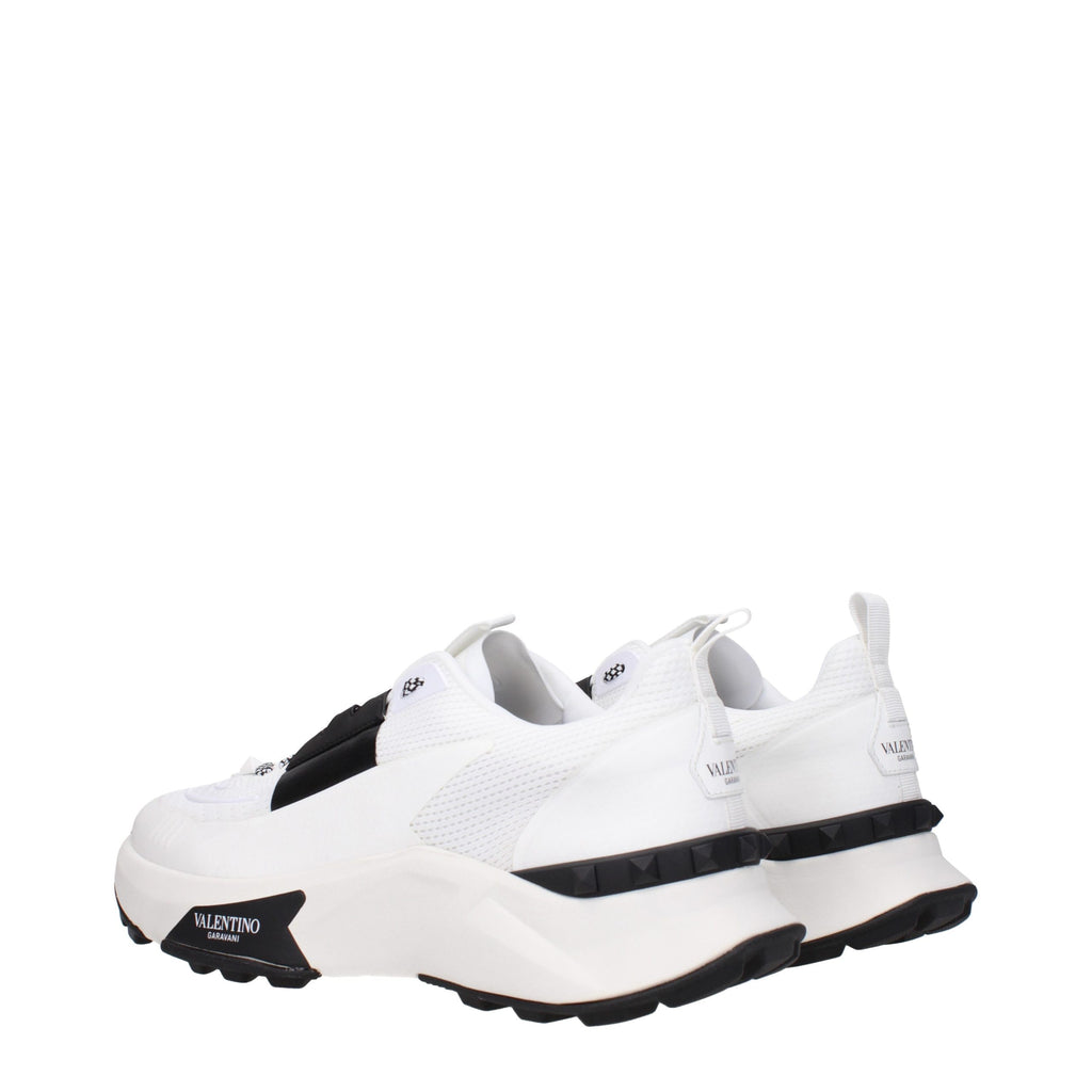 Valentino Garavani White Fabric Athletic Sneakers Valentino Garavani