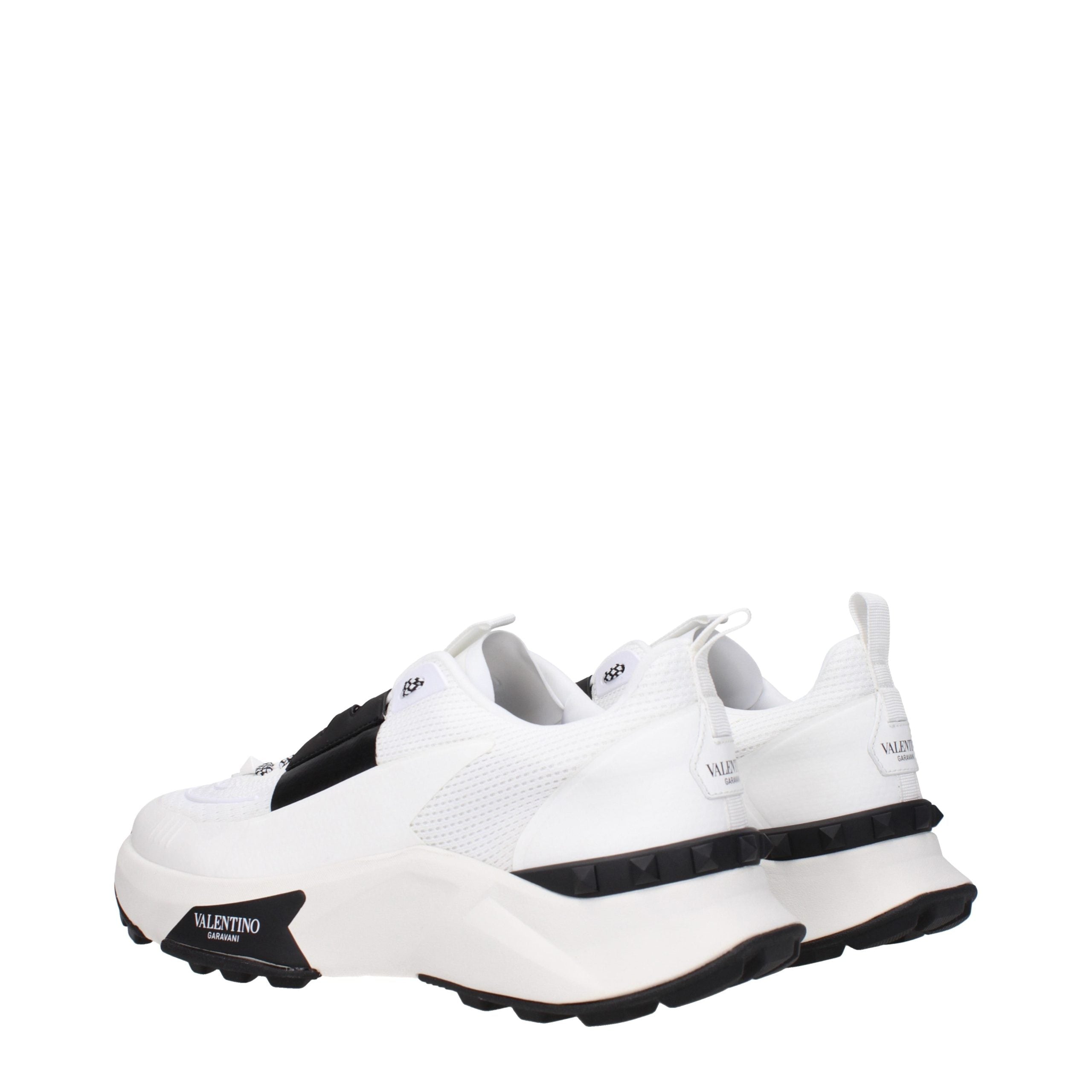 Valentino Garavani White Fabric Athletic Sneakers Valentino Garavani