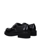 Valentino Garavani Black Leather Oxfords And Derbies Valentino Garavani