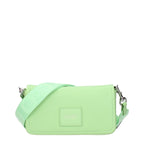 Green leather crossbody bag from Marc Jacobs with adjustable strap and gold-tone hardware.