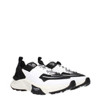 Valentino Garavani black fabric athletic sneakers with sleek design and lace-up closure for sporty style and comfort.