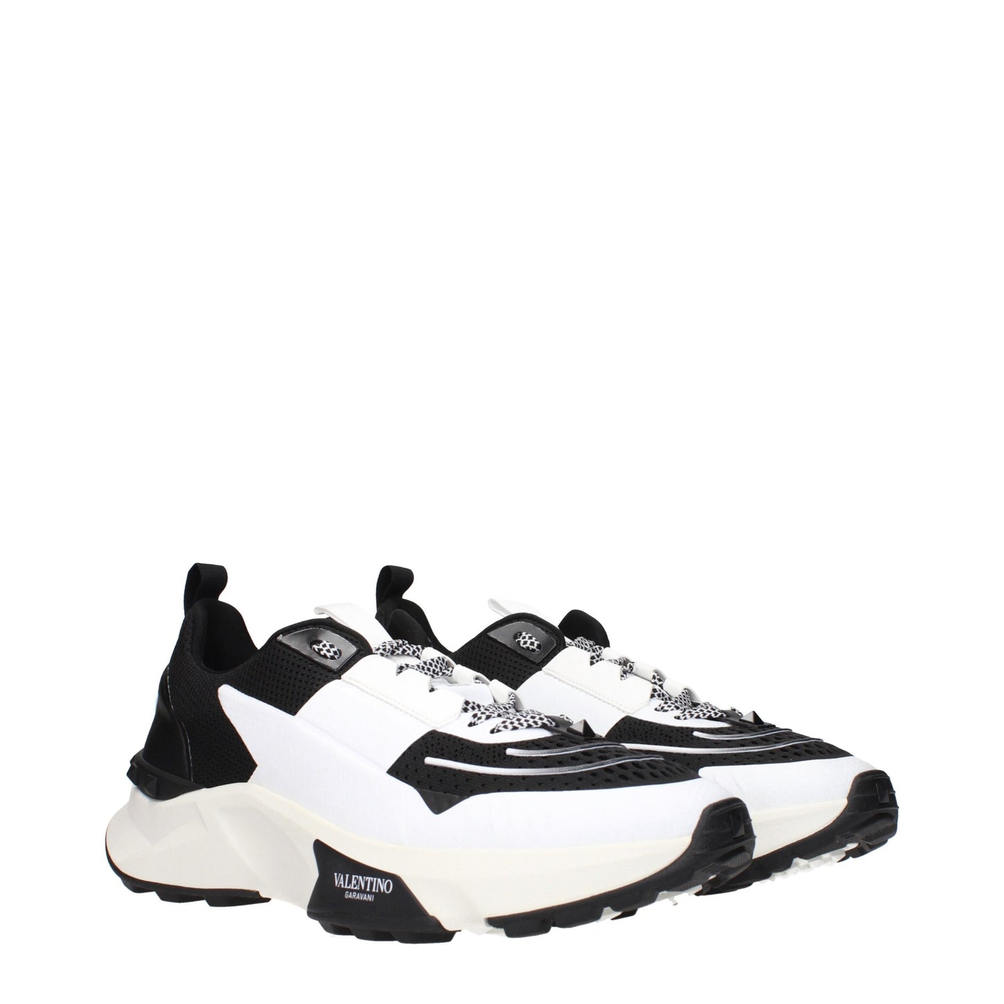 Valentino Garavani Black Fabric Athletic Sneakers Valentino Garavani