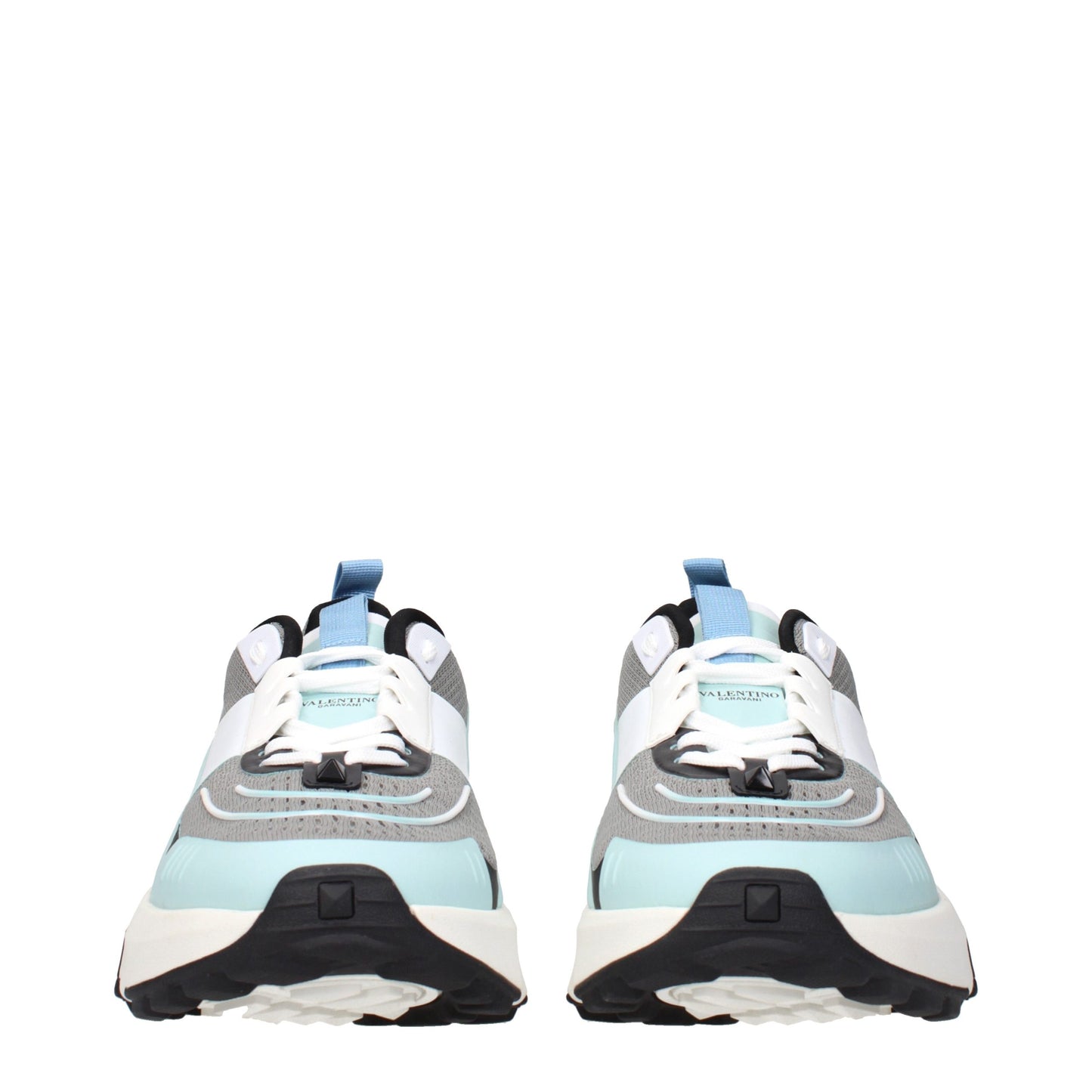Valentino Garavani Gray Fabric Athletic Sneakers Valentino Garavani