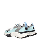 Gray Valentino Garavani fabric athletic sneakers with white soles and stylish design, perfect for casual and sporty looks.