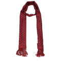 Red silk foulard by Valentino Garavani featuring the brand's signature design and elegant, lightweight fabric.