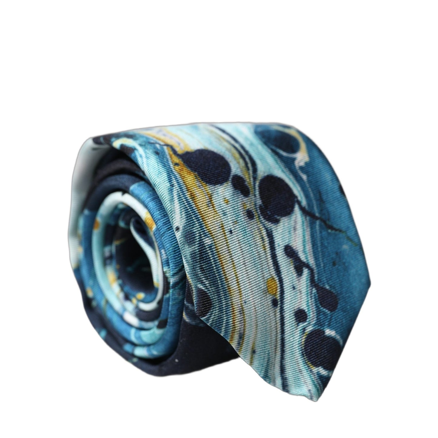 Dolce & Gabbana Multicolor Abstract Silk Adjustable Men Tied Necktie Tie
