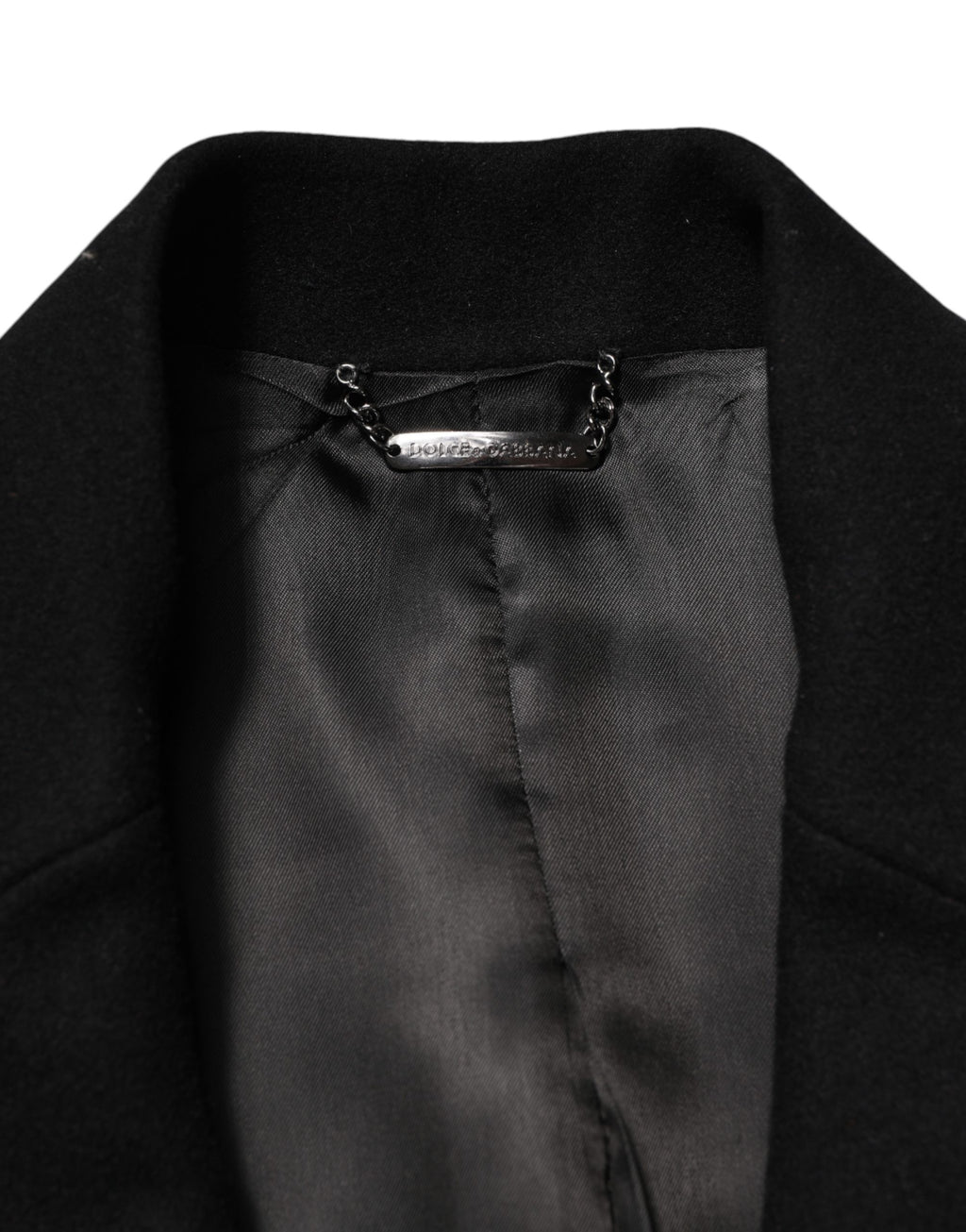 Dolce & Gabbana Black Heraldic Patch Single Breasted Jacket - Eljoys Fashion 