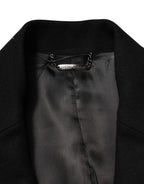 Dolce & Gabbana Black Heraldic Patch Single Breasted Jacket - Eljoys Fashion 