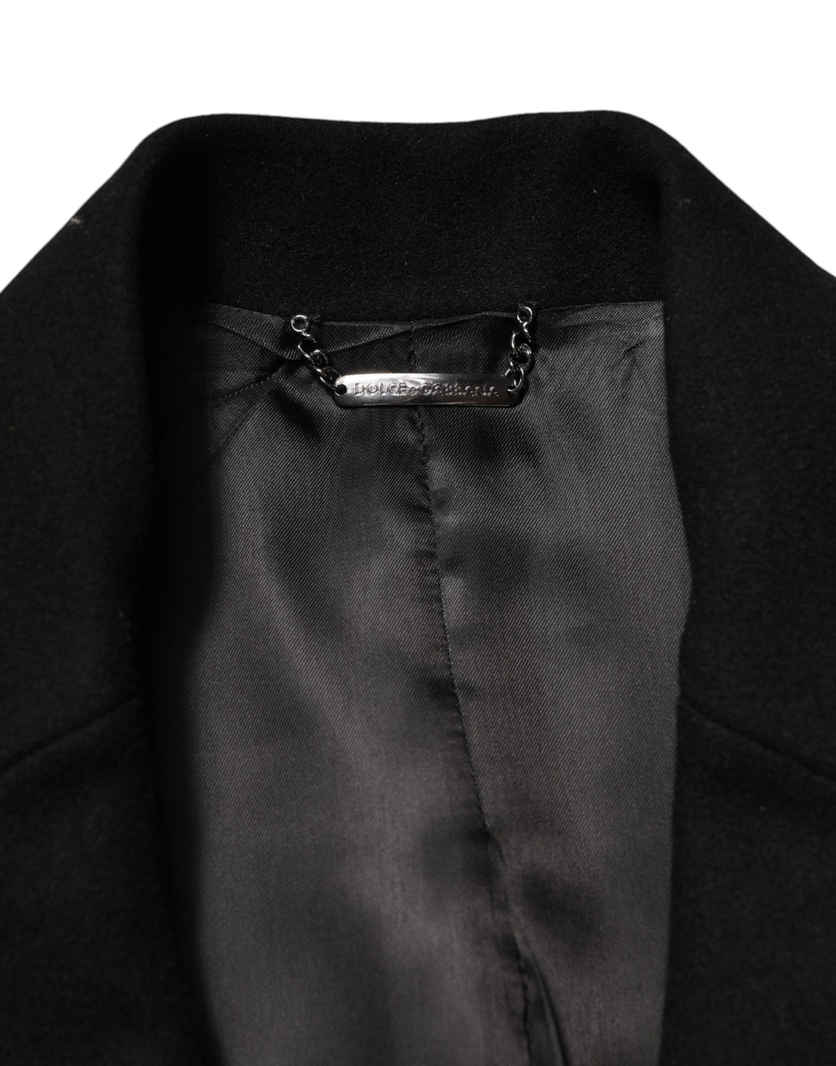 Dolce & Gabbana Black Heraldic Patch Single Breasted Jacket - Eljoys Fashion 