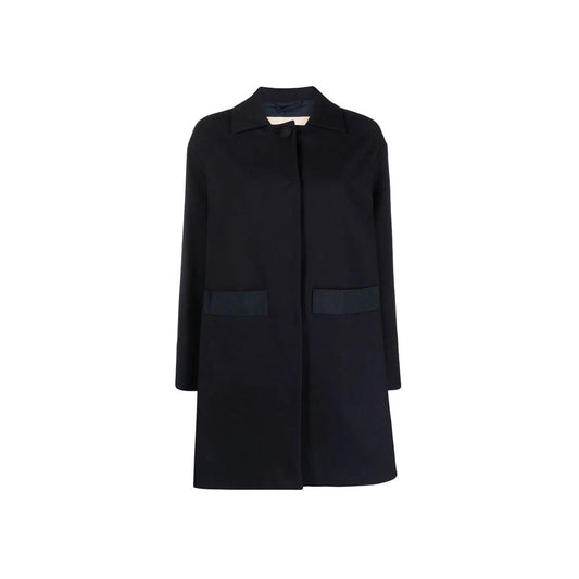 Herno Blue Cotton Coat Herno