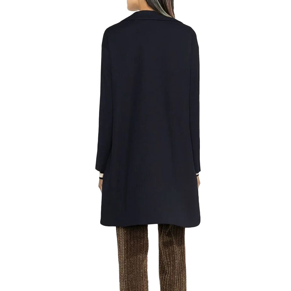 Herno Blue Cotton Coat Herno