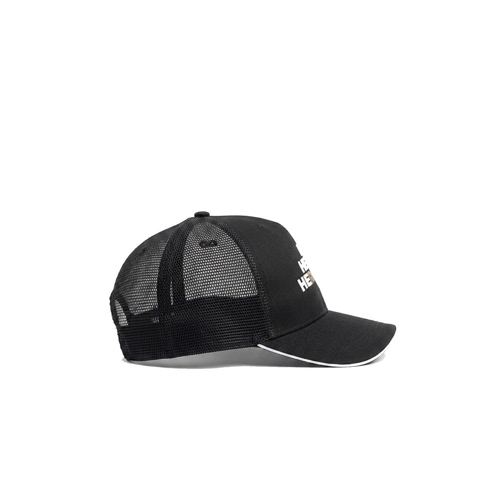 Herno Black Cotton Cap Baseball Hat