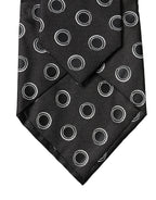 Dolce & Gabbana Dark Gray White Polka Dot Silk Adjustable Women Necktie Tie