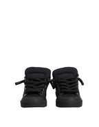 Dolce & Gabbana Black Leather Low Top Portofino Sneakers Shoes