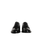 Dolce & Gabbana Black Calfskin Leather Derby Men Dress Shoes