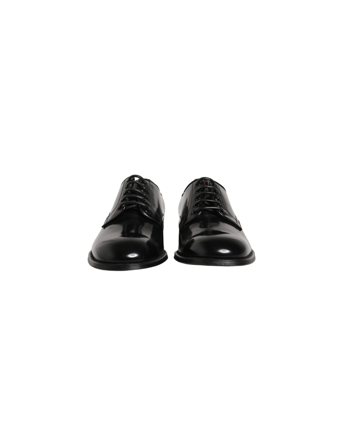 Dolce & Gabbana Black Calfskin Leather Derby Men Dress Shoes Dolce & Gabbana