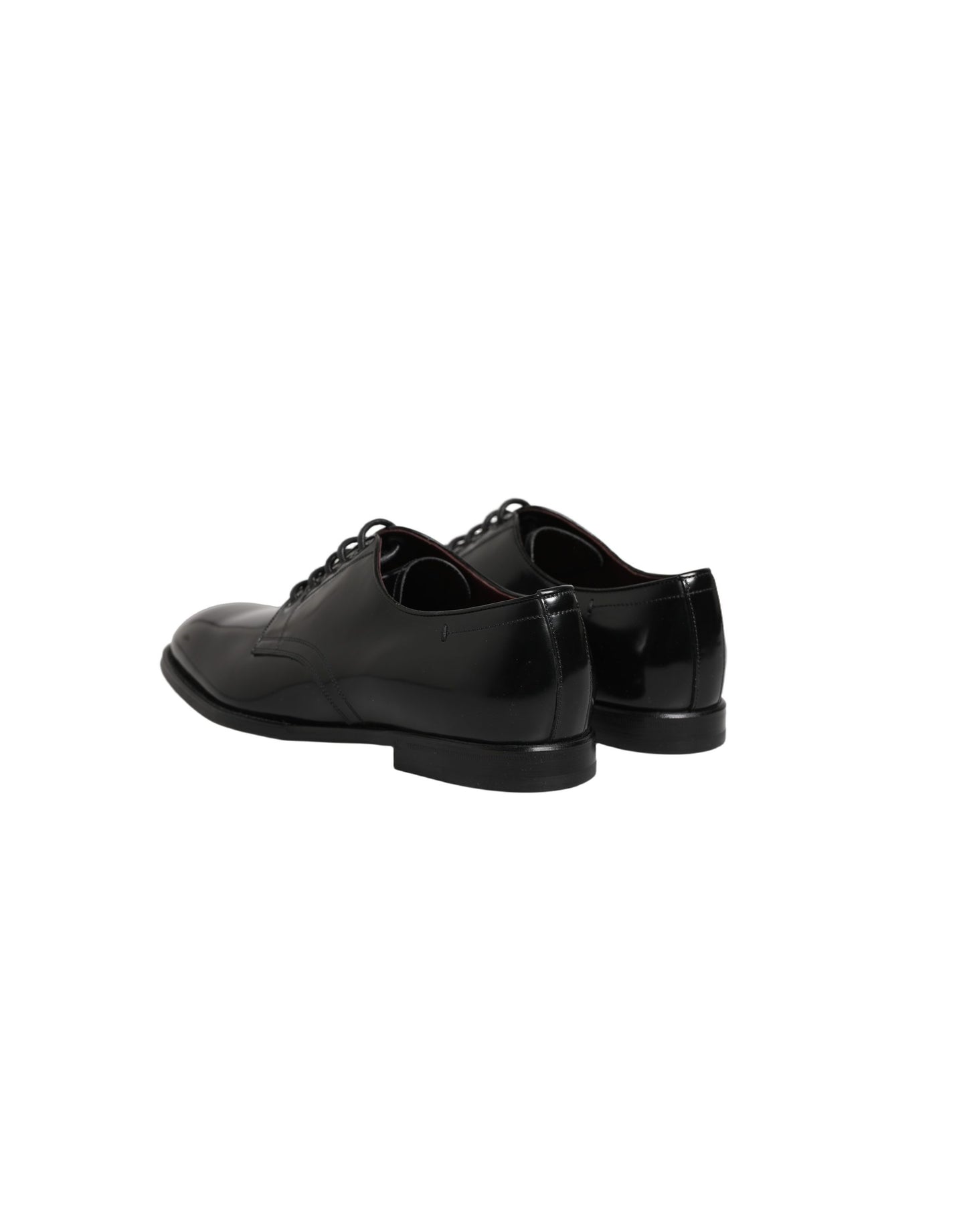 Dolce & Gabbana Black Calfskin Leather Derby Men Dress Shoes Dolce & Gabbana