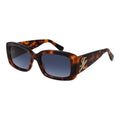Tommy Hilfiger brown acetate sunglasses with rounded frames and tinted lenses, stylish and fashionable eyewear accessory.