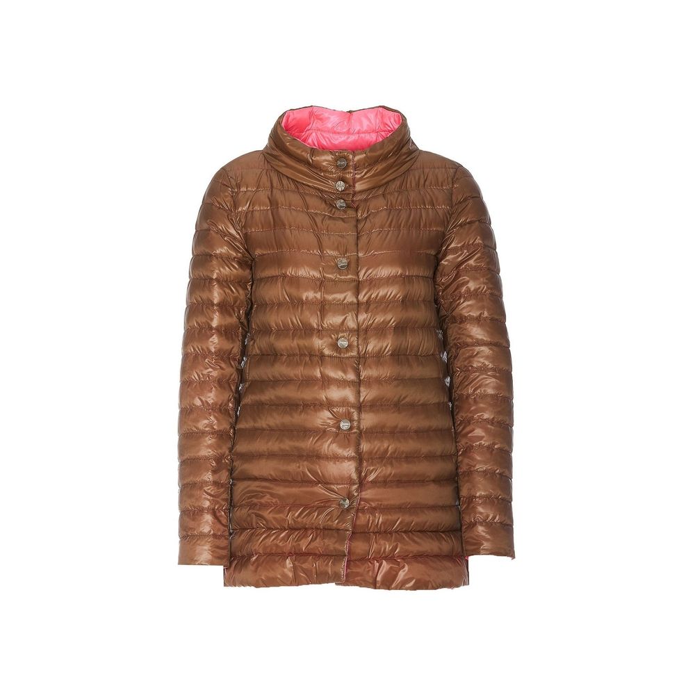 Herno Brown Polyamide Coat Herno