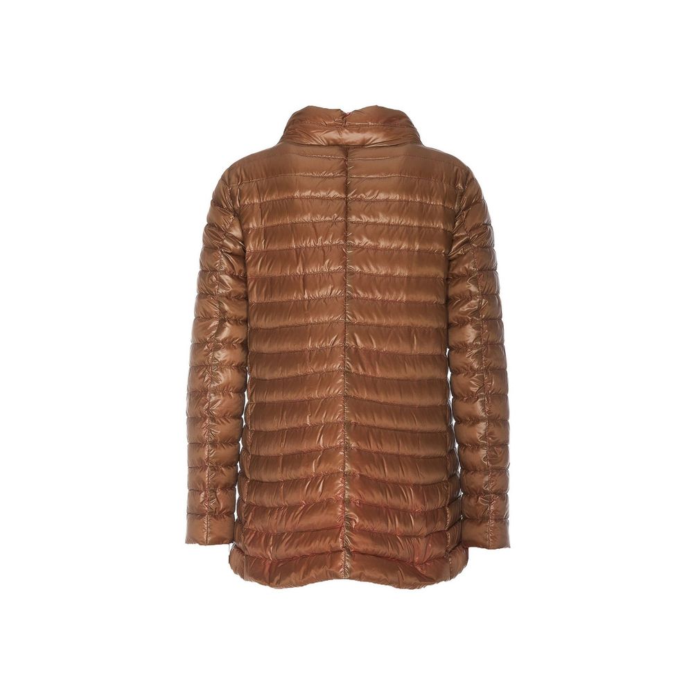 Herno Brown Polyamide Coat Herno