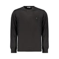 Black cotton men's sweatshirt by Coveri Moving featuring a comfortable fit and casual style with subtle branding.