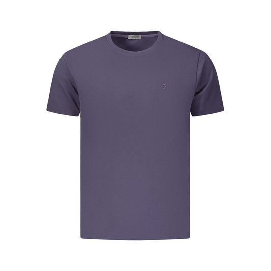Coveri Moving Blue Cotton Men's T-Shirt Coveri Moving