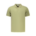 Green cotton men's polo shirt by Coveri Moving, featuring a classic fit and polo collar.