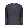 Blue cotton men's sweatshirt from Coveri Moving with a relaxed fit and minimal design, ideal for casual wear.