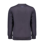 Blue cotton men's sweatshirt by Coveri Moving with a casual fit and minimalist design.