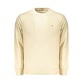Beige cotton men's sweatshirt by Coveri Moving featuring a comfortable, casual fit and minimalistic design.