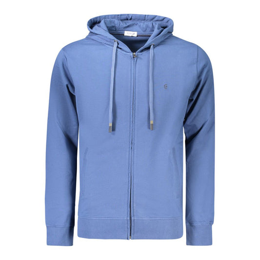 Coveri Moving Blue Cotton Mens Sweatshirt Coveri Moving