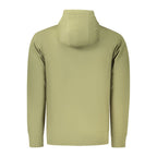 Coveri Moving Verde cotton men's hoodie featuring a drawstring hood and front pocket, stylish and comfortable casual wear.