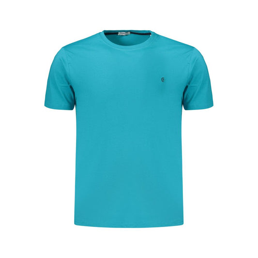 Coveri Moving Azzurro Cotton Men's T-Shirt Coveri Moving
