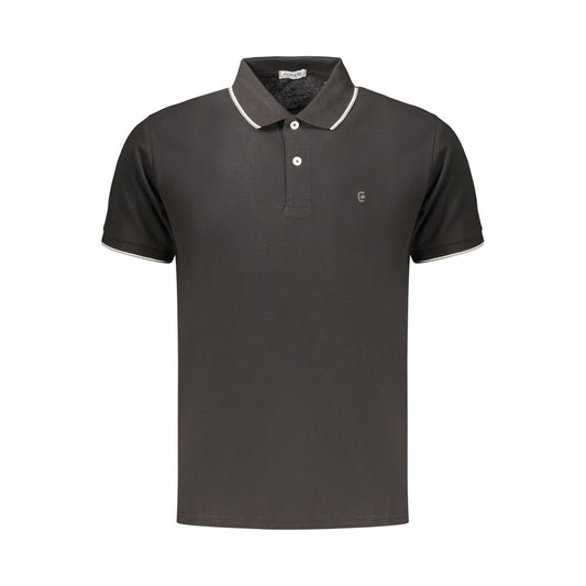 Coveri Moving Black Cotton Men's Polo Coveri Moving