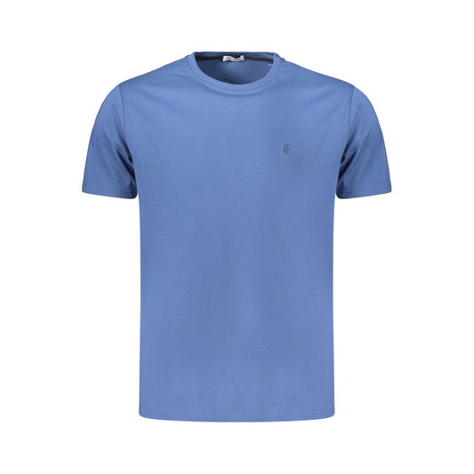 Coveri Moving Blue Cotton Men's T-Shirt Coveri Moving