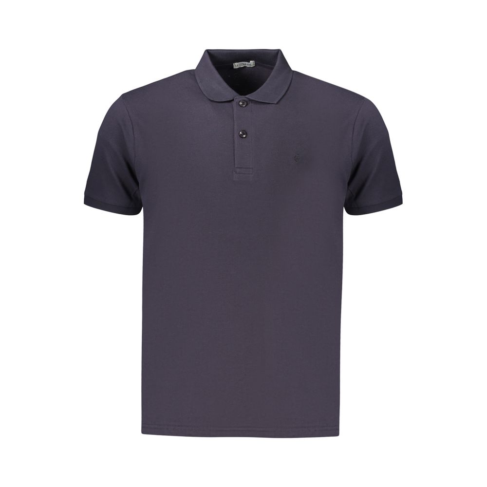 Coveri Moving Blue Cotton Men's Polo Coveri Moving