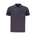 Coveri Moving Blue Cotton Men's Polo Coveri Moving