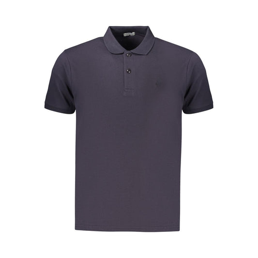 Coveri Moving Blue Cotton Men's Polo Coveri Moving
